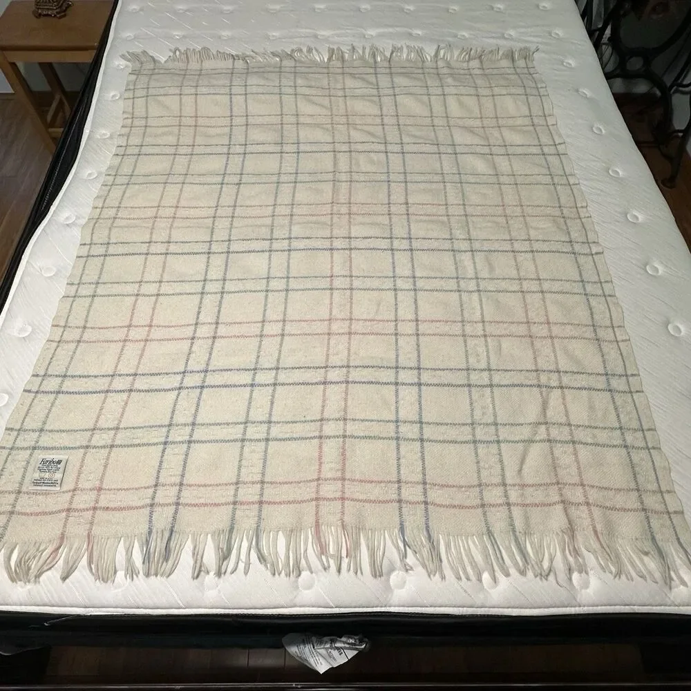 Vtg‎ Faribo Woolen Mill Throw Blanket 45x56